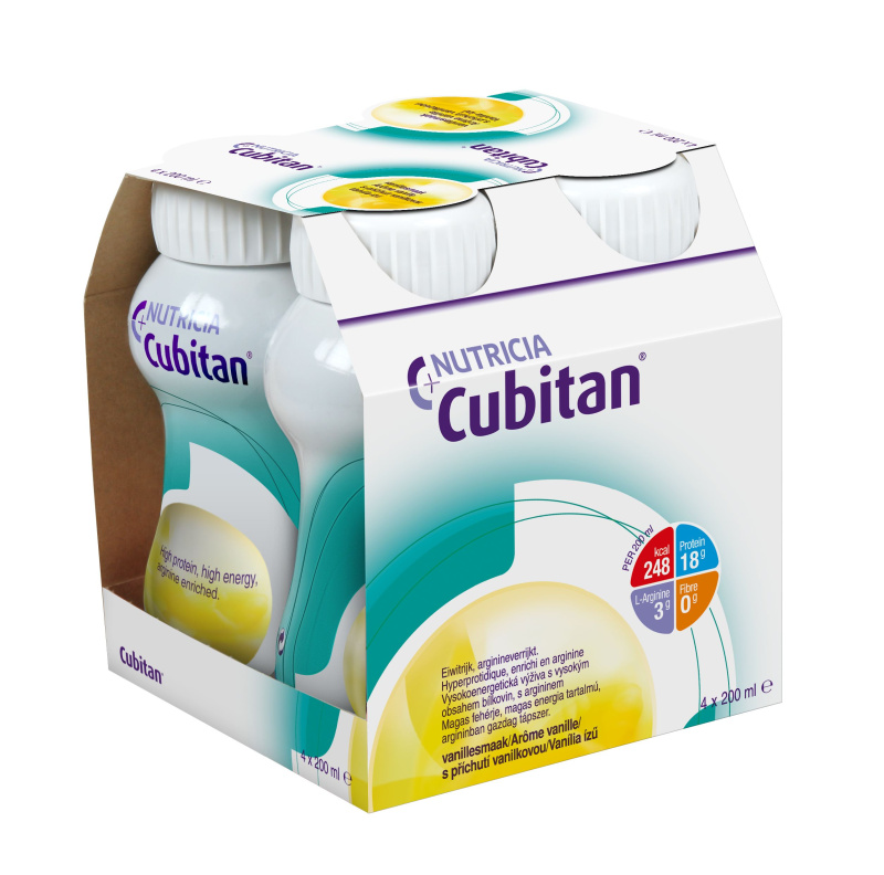 CUBITAN s příchutí vanilka 4 x 200 ml
