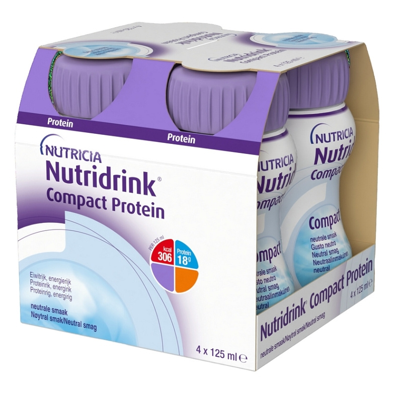 NUTRIDRINK Compact protein s příchutí neutrání 4 x 125 ml