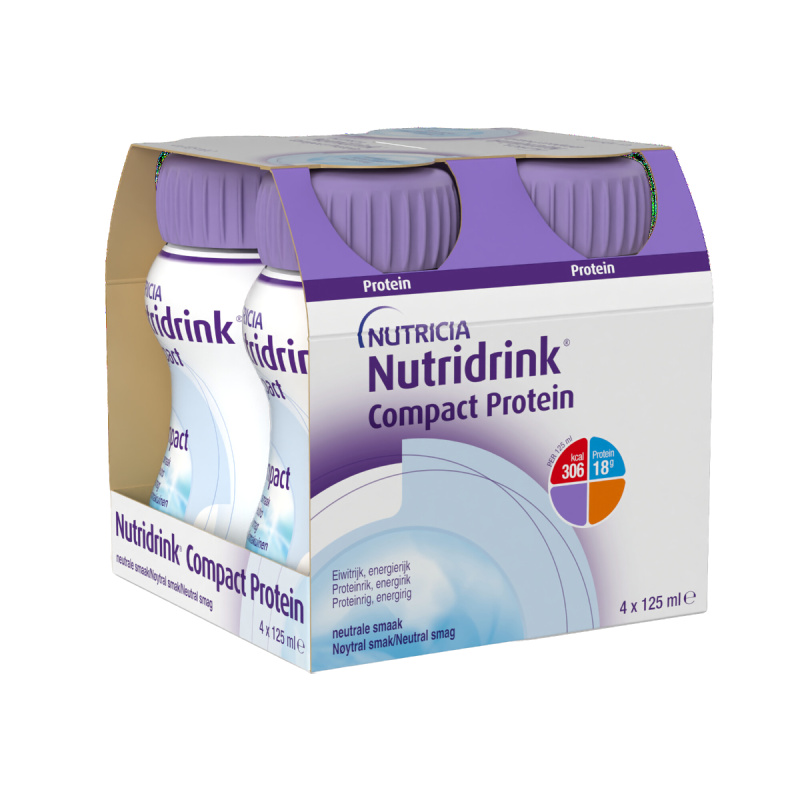 NUTRIDRINK Compact protein s příchutí neutrání 4 x 125 ml