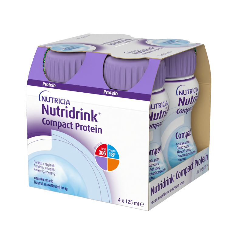 NUTRIDRINK Compact protein s příchutí neutrání 4 x 125 ml