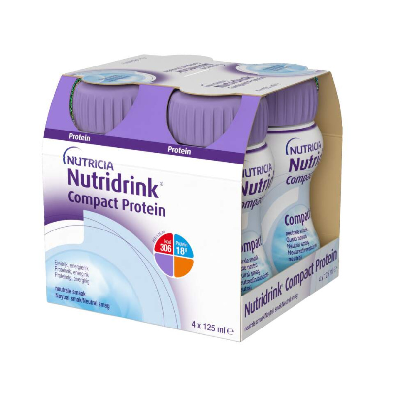 NUTRIDRINK Compact protein s příchutí neutrání 4 x 125 ml