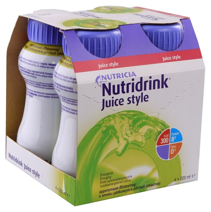 NUTRIDRINK Juice style jablečná příchuť 4 x 200 ml