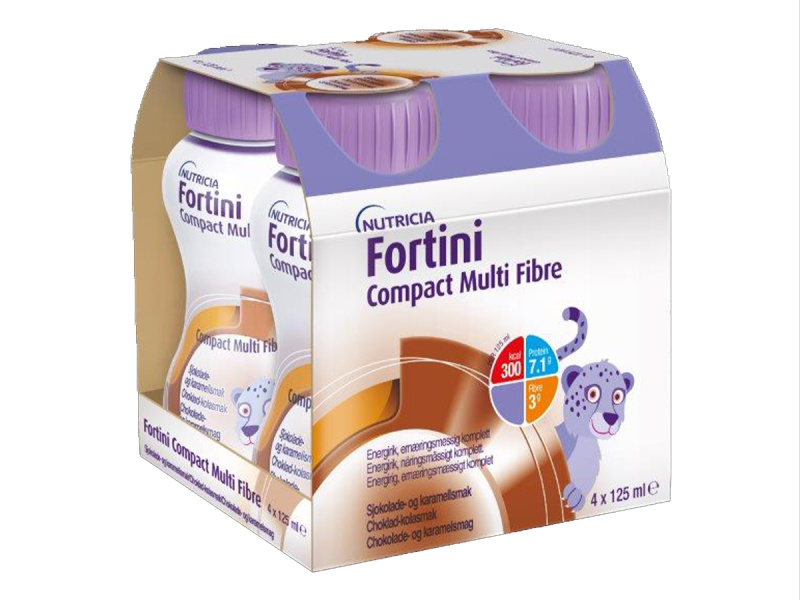 Fortini Compact MF s př.čok.-kar. por.sol.4x125ml