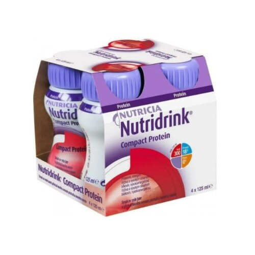 NUTRIDRINK Compact protein příchuť lesní ovoce 4 x 125 ml