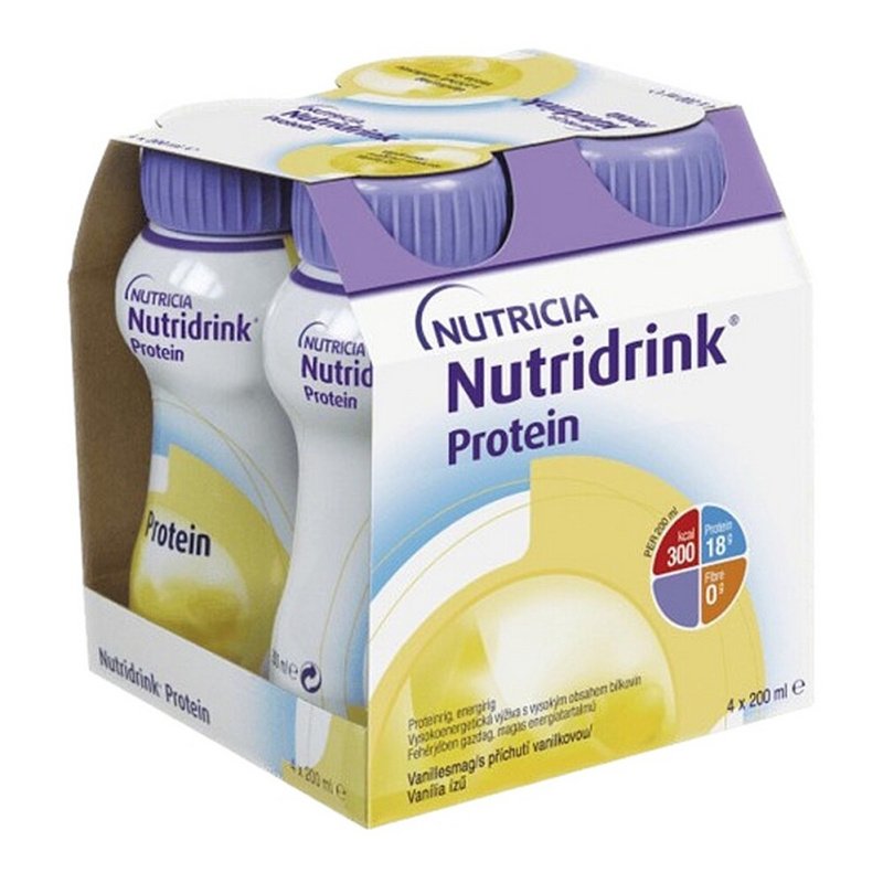Nutridrink Protein s příchutí vanilkovou 4x200 ml