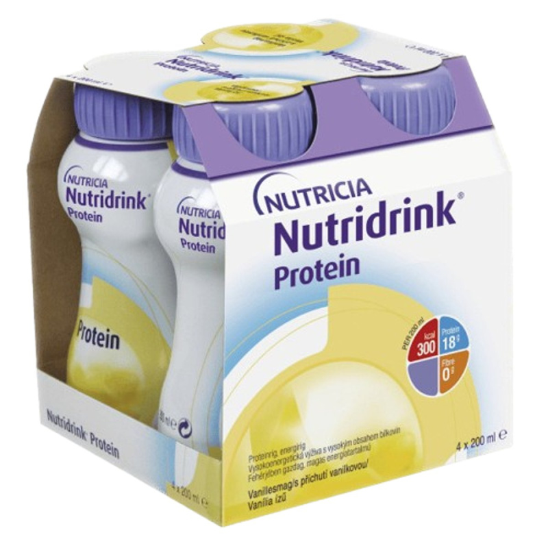 Nutridrink Protein s příchutí vanilkovou 4x200 ml