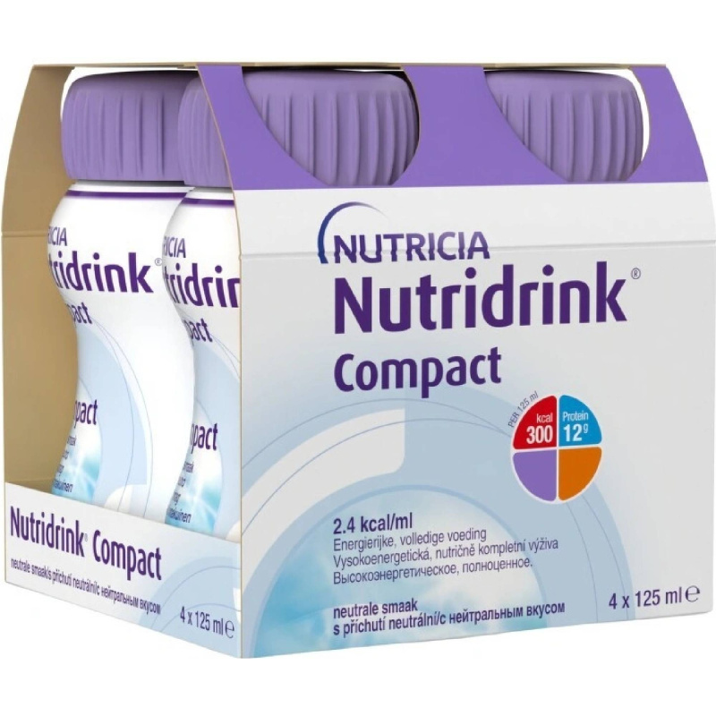 Nutridrink Compact s příchutí neutrální 4x125 ml