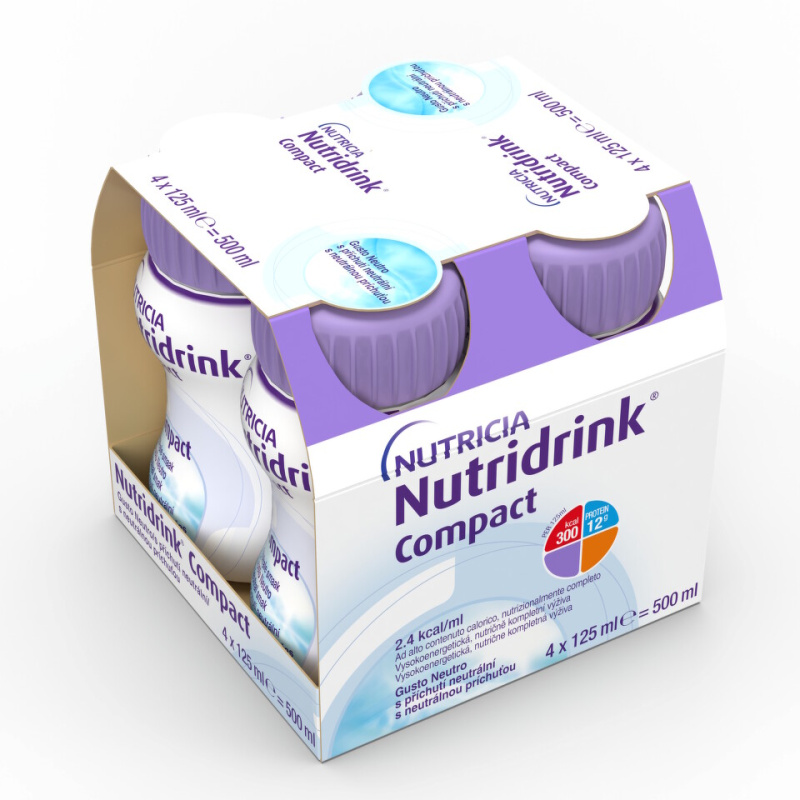 Nutridrink Compact s příchutí neutrální 4x125 ml