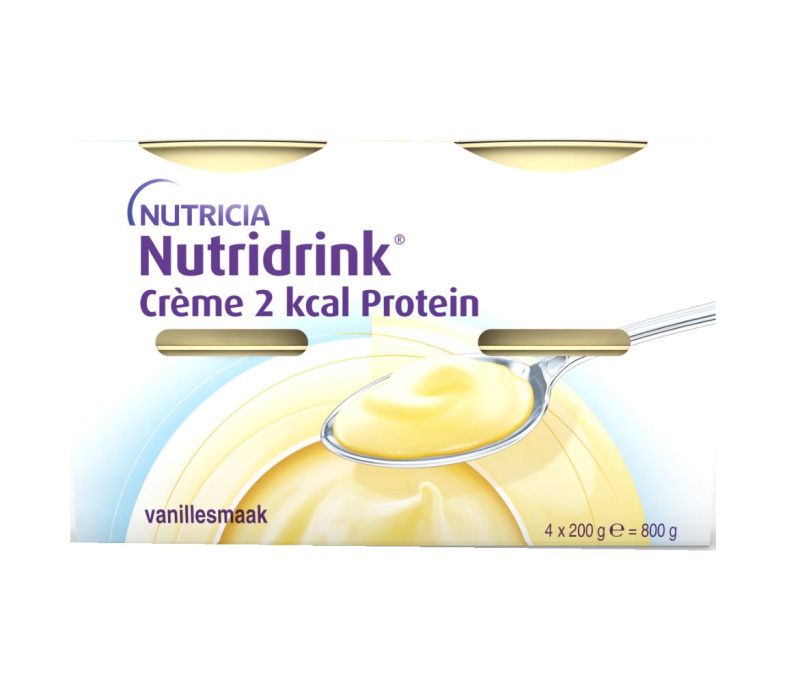 NUTRIDRINK Creme 2 kcal Protein příchuť vanilka 4 x 200 ml