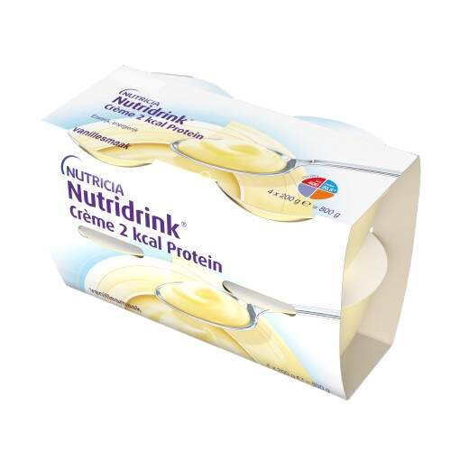 NUTRIDRINK Creme 2 kcal Protein příchuť vanilka 4 x 200 ml
