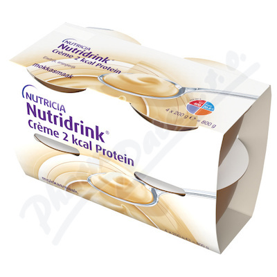 NUTRIDRINK Creme 2 kcal Protein příchuť kávy 4 x 200 ml