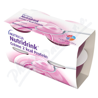NUTRIDRINK Creme 2 kcal Protein příchuť lesní ovoce 4 x 200 ml