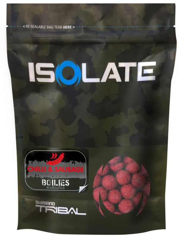 Shimano boilies isolate chilli sausage - 1 kg 15 mm