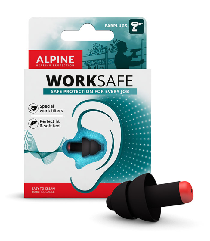 Alpine Hearing WorkSafe Špunty do uší do hlučného pracovního prostředí