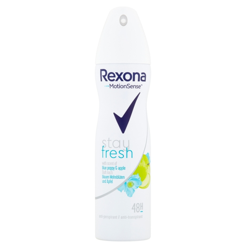 Rexona Stay Fresh Blue Poppy & Apple antiperspirant ve spreji 48h 150 ml