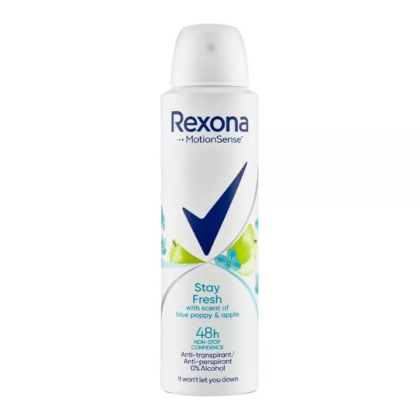 Rexona Stay Fresh Blue Poppy & Apple antiperspirant ve spreji 48h 150 ml