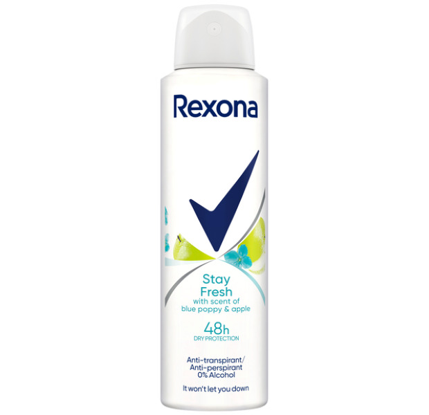 Rexona AP 150ml Stay Fresh blue poppy & apple