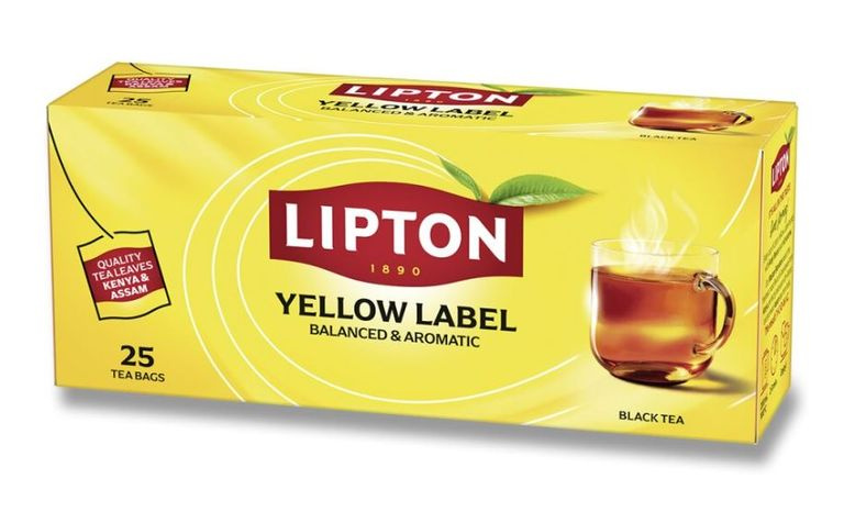 Čaj Lipton Yellow Label černý, 25 x 2 g