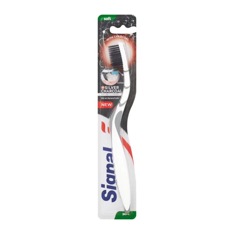 Signal Natural Elements Silver Charcoal zubní kartáček soft 1 ks