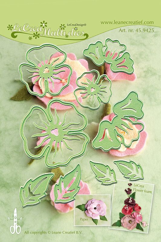 Vyřezávací kovová a embosovací šablona Leabilities - Luční kvítí (7 ks)