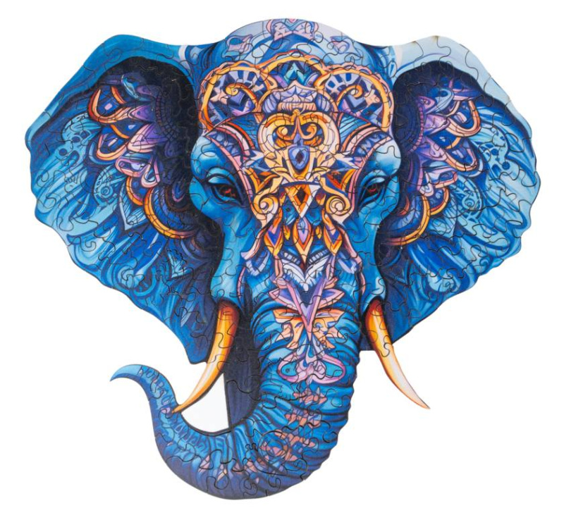 Recenttoys dřevěné puzzle - slon