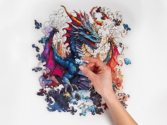 Recenttoys dřevěné puzzle - drak