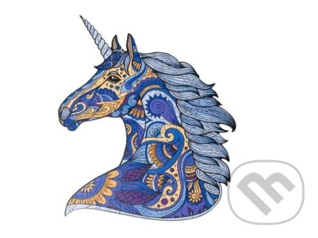 Recenttoys dřevěné puzzle - jednorožec