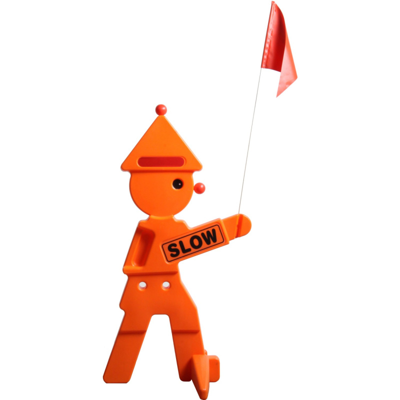 SwingKing Bezpečnostní klaun s vlajkou, 95 cm