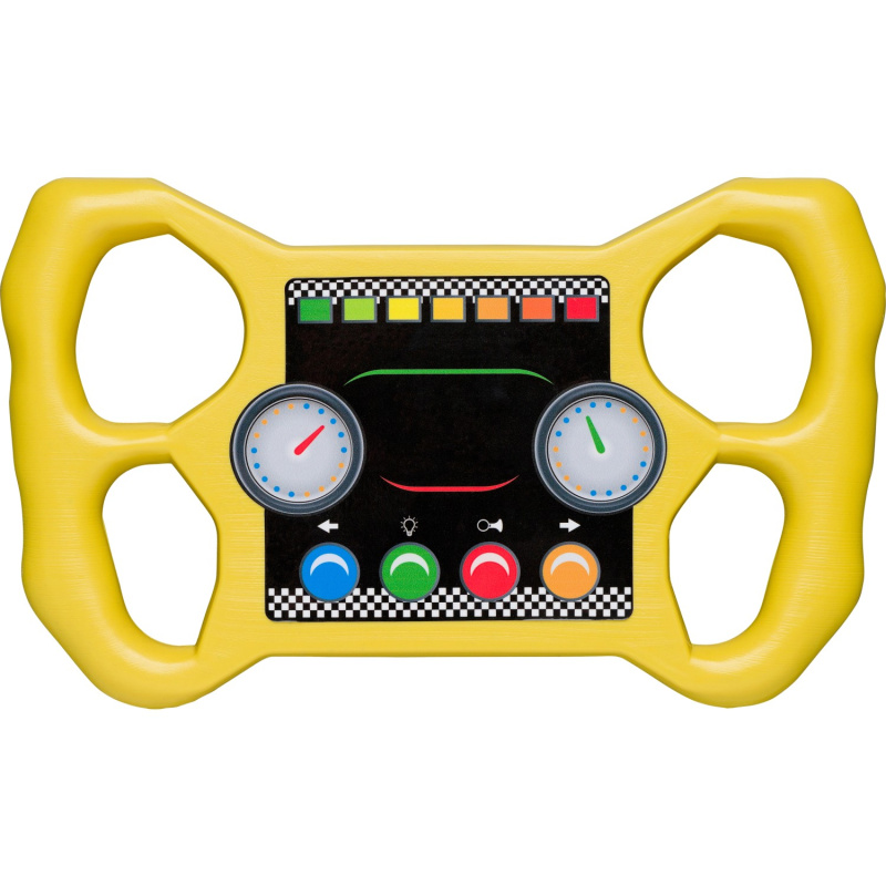 SwingKing Závodní volant žlutý, 30 x 18 x 2,6 cm