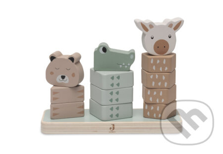 Skladacie zvieratká drevené Jungle Jambo - hra z kategorie Stavebnice
