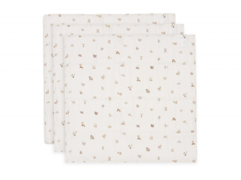 Jollein Pleny 3 ks 70x70 cm Animal Friends