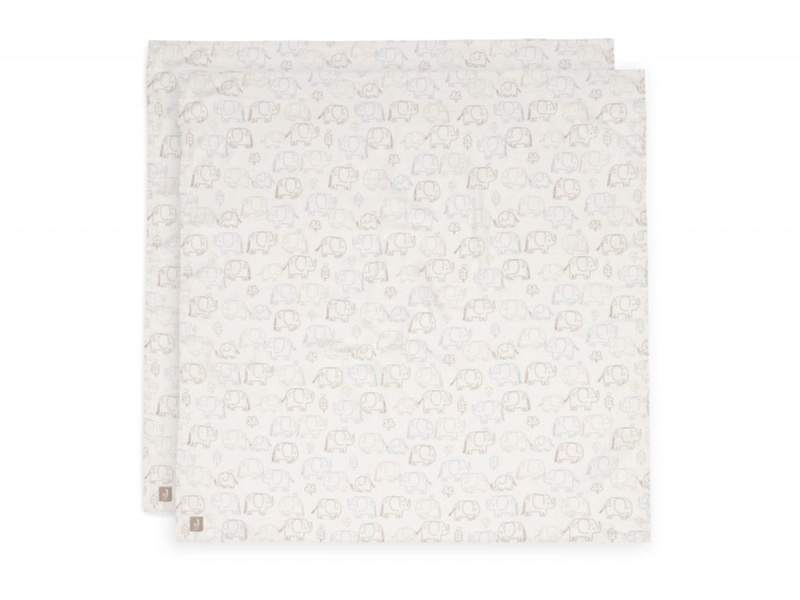 Jollein Pleny zavinovací 2ks 115x115 cm Elephant Tales