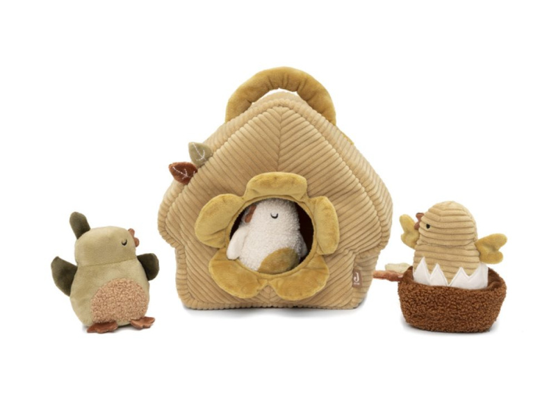 Jollein Ptačí budka s ptáčky textilní Tiny Park