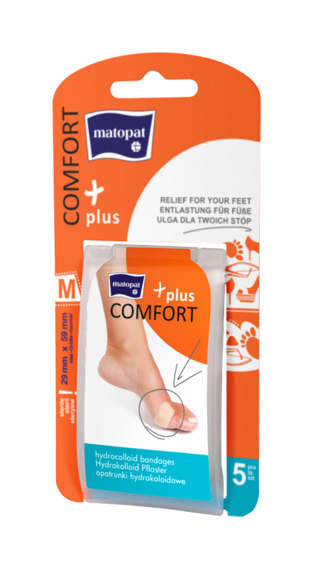 MATOPAT Comfort Plus hydrokoloidní náplast M 29 x 59 mm 5 kusů