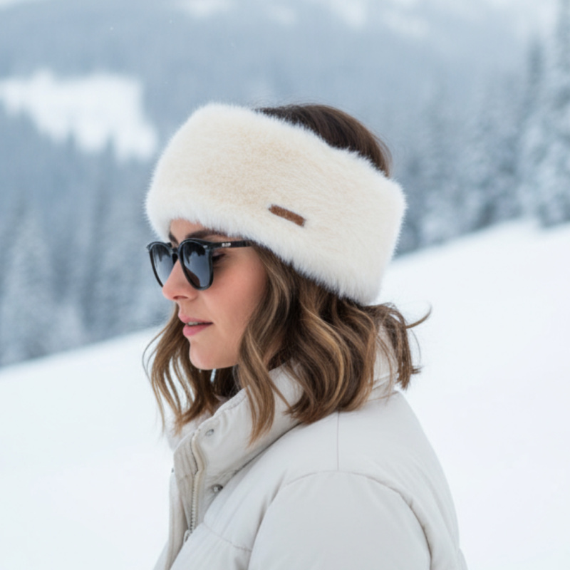 BARTS Čelenka Fur - White