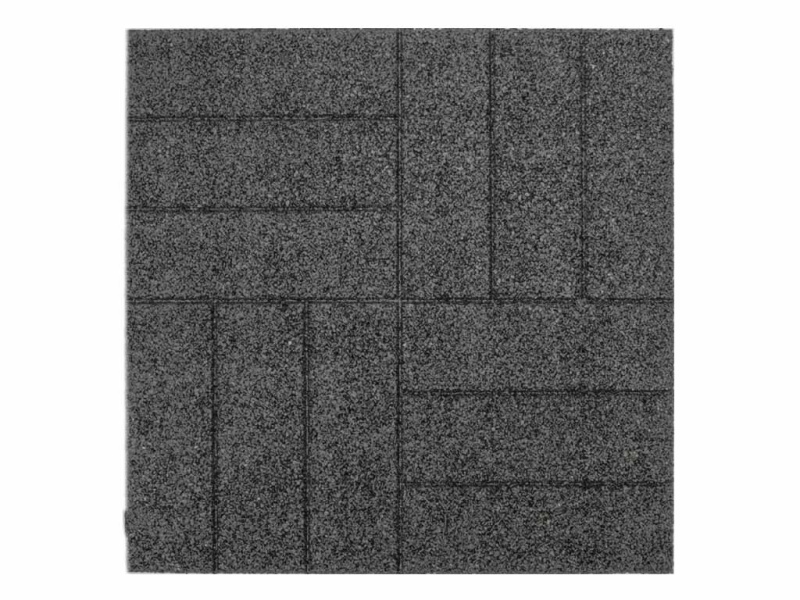 Gumová dlaždice ASLON Design 50 x 50 cm, šedá
