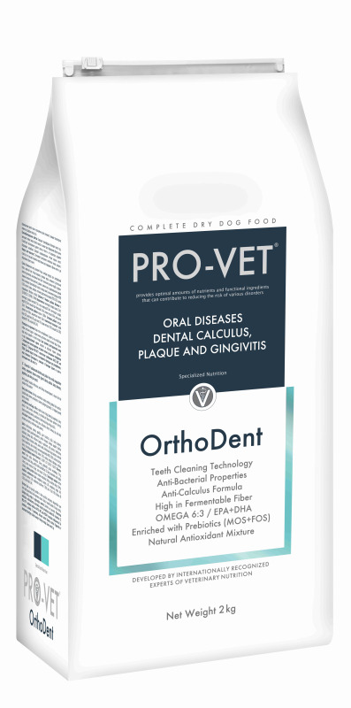 PRO-VET Orthodent Dentální granule pro psy na péči o dutinu ústní 2 kg