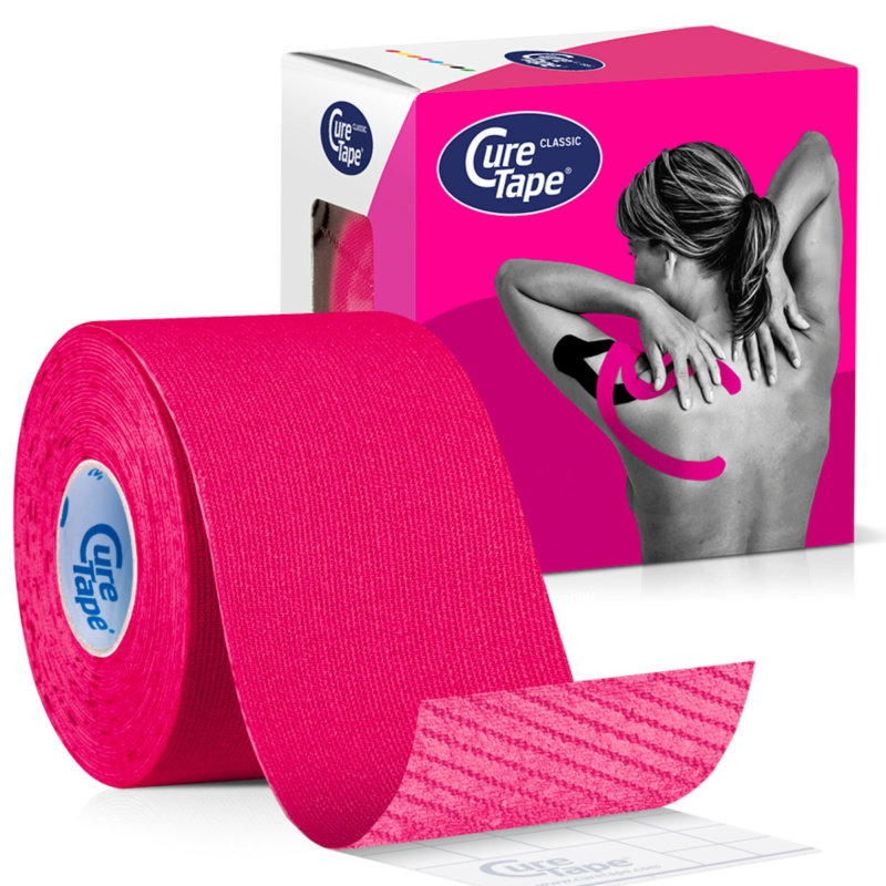 CureTape Classic 5 cm x 5 m kineziologický tejp růžový