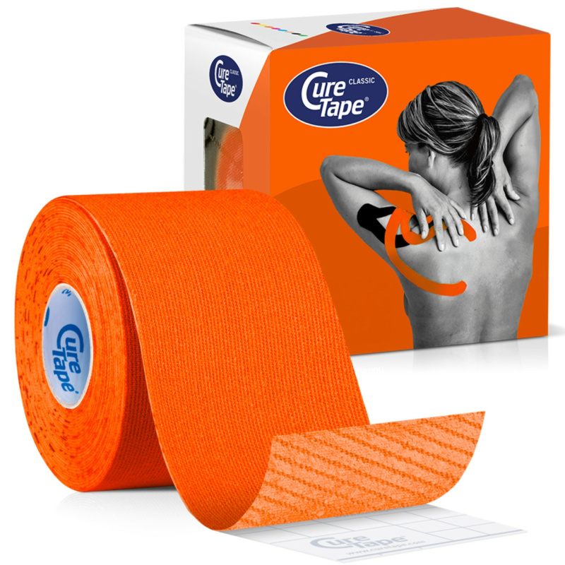 CureTape Classic 5 cm x 5 m kineziologický tejp oranžový