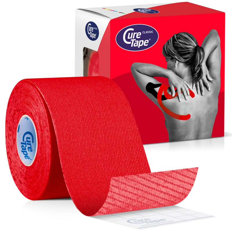 CureTape Classic 5 cm x 5 m kineziologický tejp červený