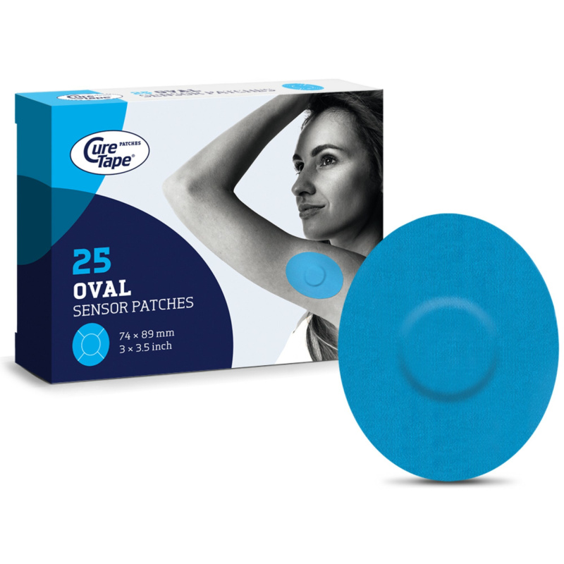 CureTape Sensor Patches náplasti na senzor 25 ks Classic modrá