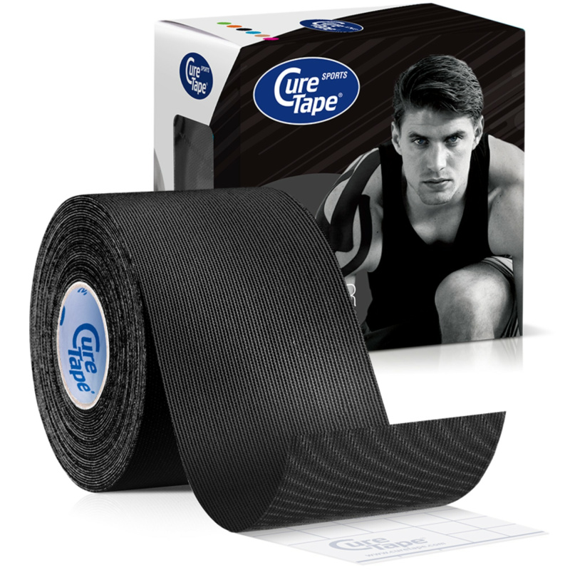 CureTape Sports 5 cm x 5 m kineziologický tejp černý