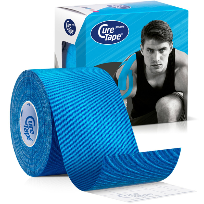 CureTape Sports 5 cm x 5 m kineziologický tejp modrý