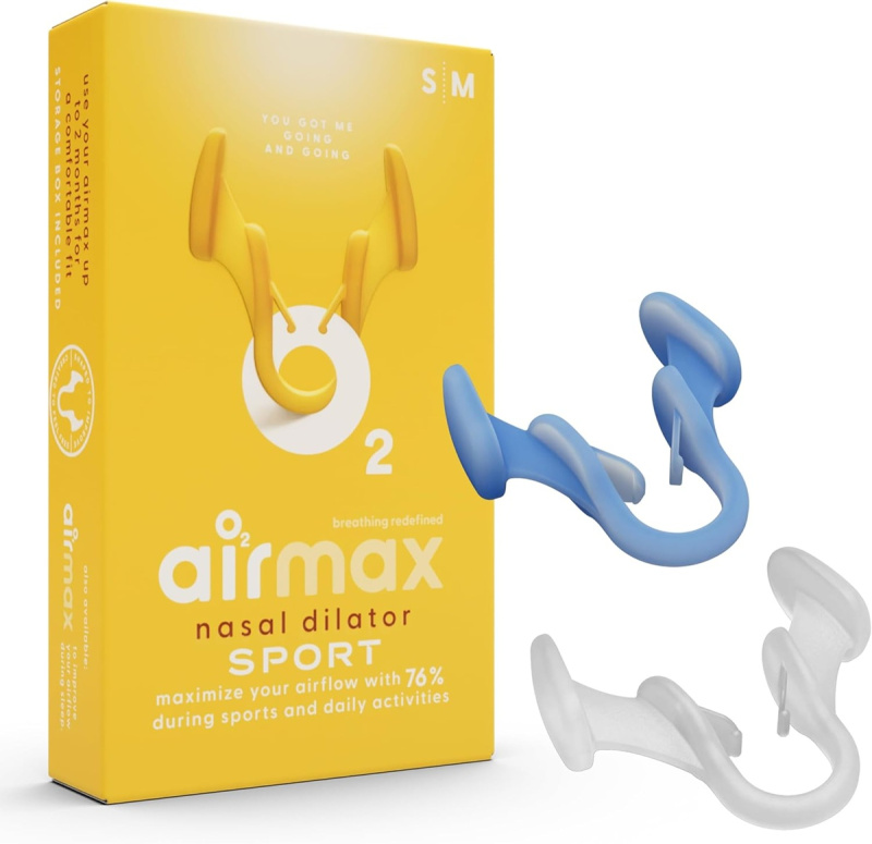 Airmax Sport - nosní dilatátor pro lepší dýchání nosem - velikost S + M