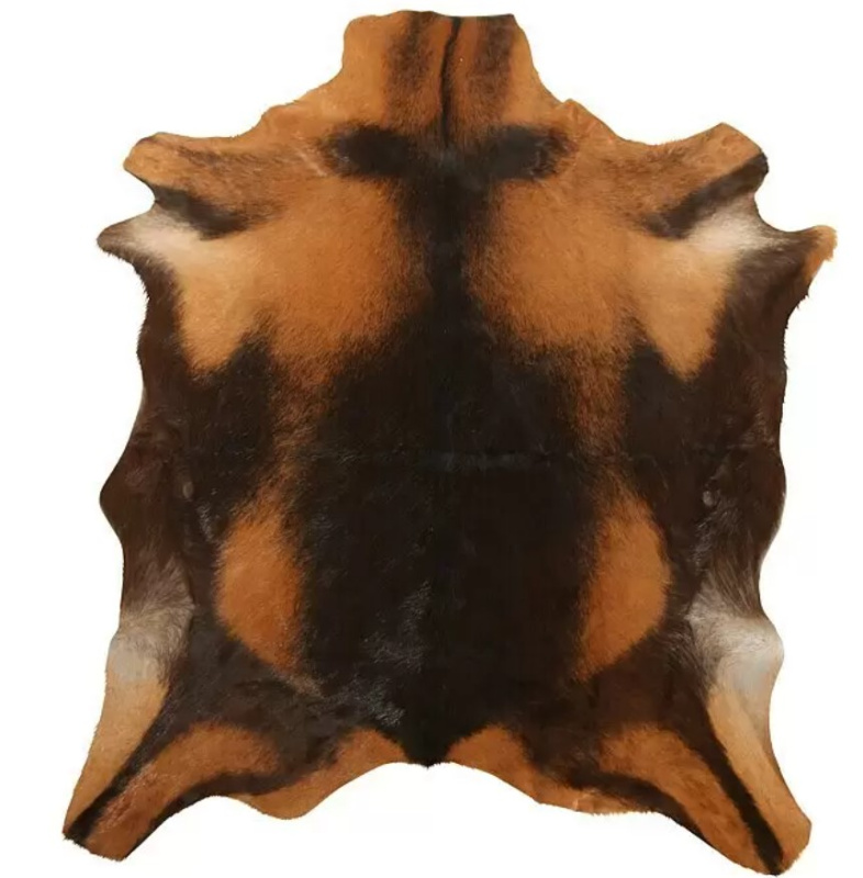 Dekorativní kozí kůže Esbeco / 100% pravá kůže / 70 x 55 cm / hnědá Varianta: ivi1