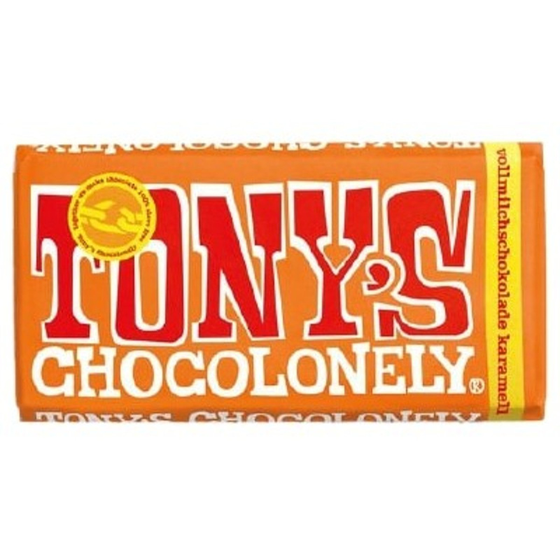 Tony's Mléčná čokoláda s karamelem a mořskou solí