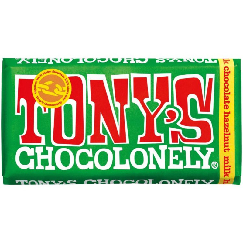 Tony's Mléčná čokoláda s lískovými ořechy