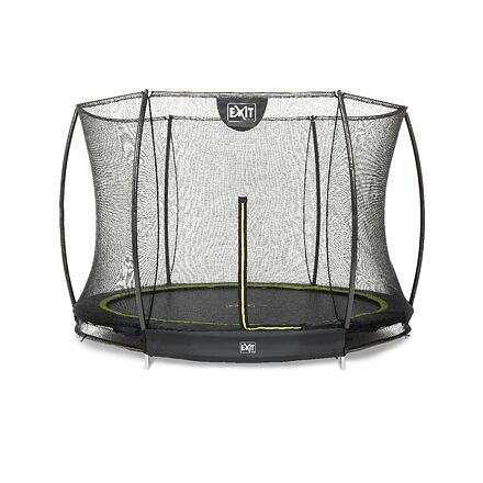 EXIT TOYS Silhouette pozemní trampolína ø244cm s ochrannou sítí - černá