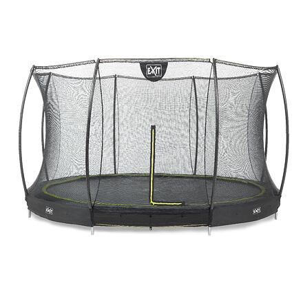 EXIT TOYS Silhouette pozemní trampolína ø366cm s ochrannou sítí - černá