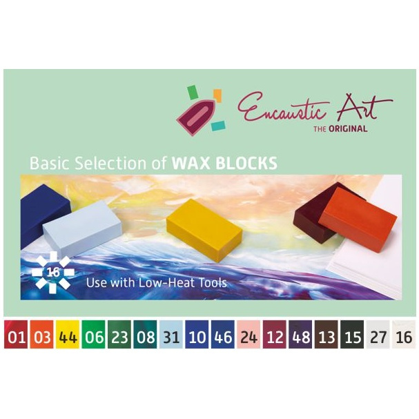 Sada vosků na enkaustiku (16ks) základní